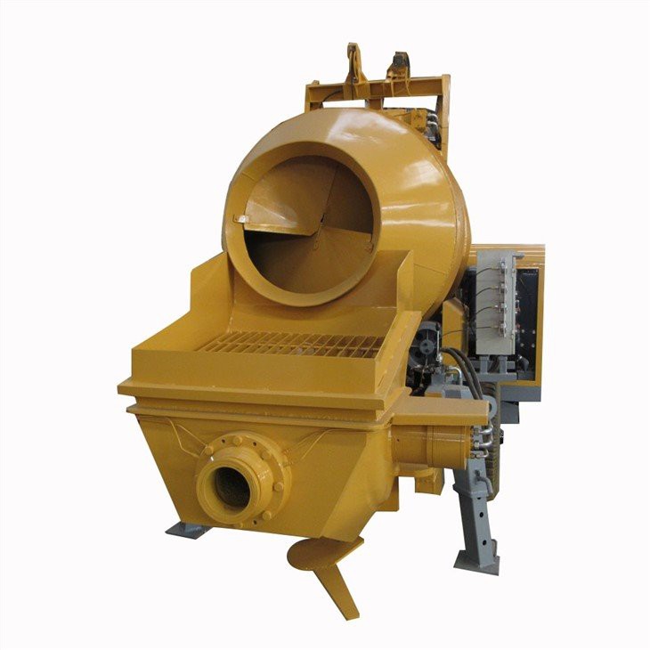 portable diesel concrete mixer with pump