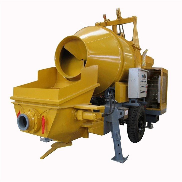 portable diesel concrete mixer with pump price